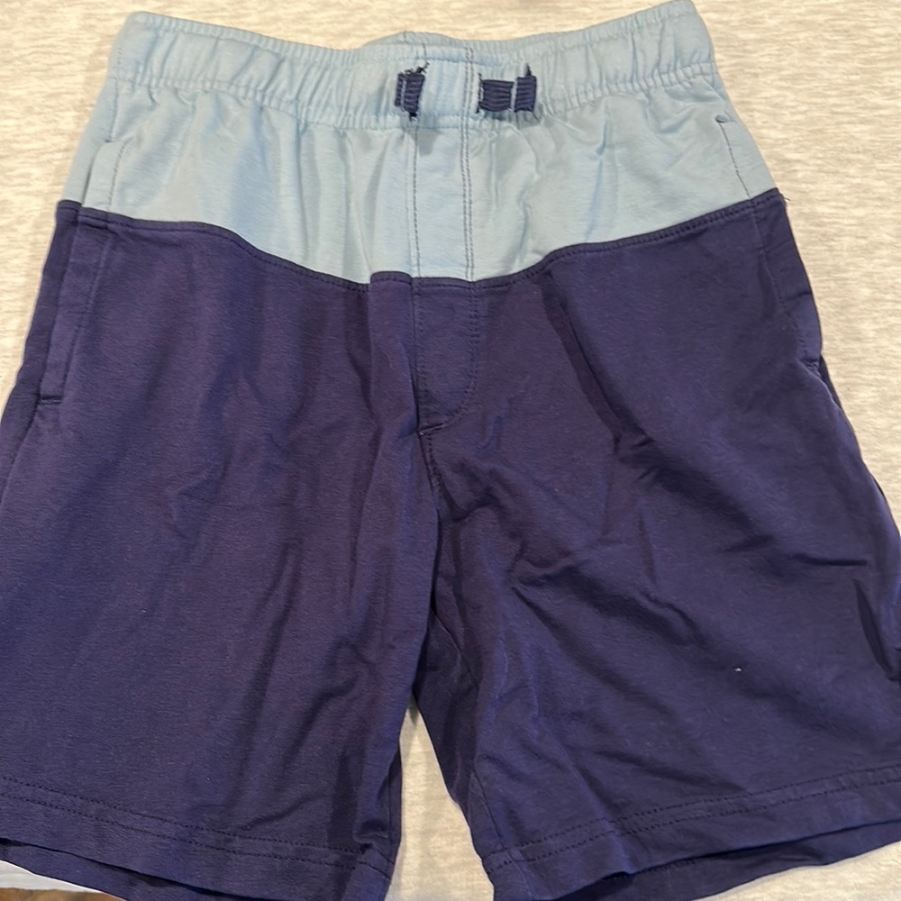 Two tone boys blue shorts